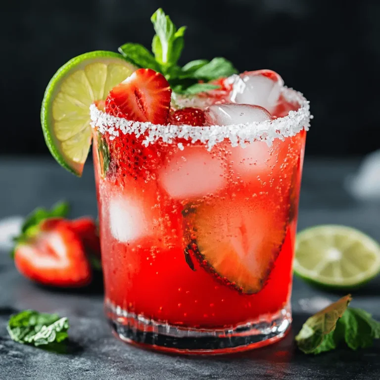 In recent years, the popularity of mocktails—non-alcoholic versions of cocktails—has surged dramatically. This rise in interest stems from a growing awareness of health and wellness, as well as a desire for inclusivity in social gatherings. Whether it’s a party, a family get-together, or simply a refreshing drink on a sunny afternoon, mocktails provide an exciting option for those who prefer to abstain from alcohol without sacrificing flavor or enjoyment. Among the myriad of mocktail options available, the Strawberry Lime Mocktail Margarita stands out as a vibrant and invigorating choice, perfect for any occasion.
