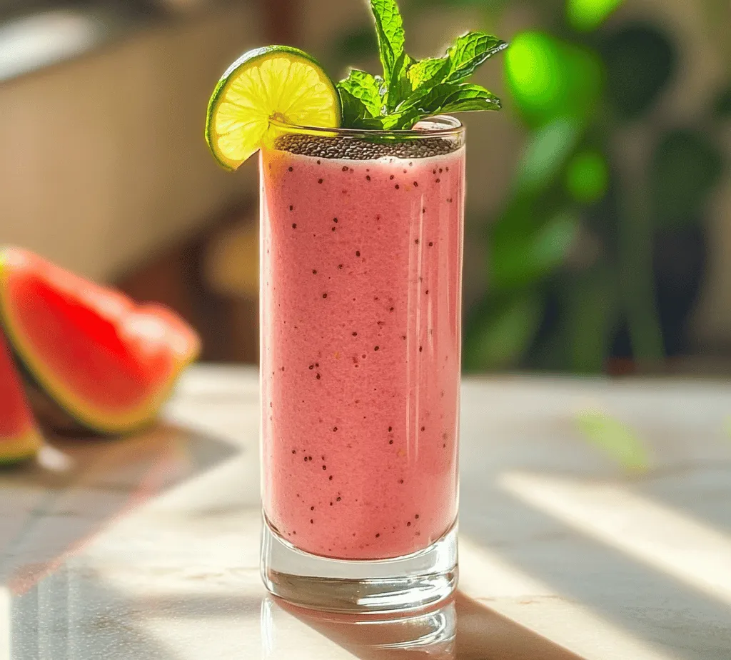 As the sun shines brightly and temperatures soar, there's no better way to quench your thirst and indulge your taste buds than with a refreshing smoothie. Enter the Watermelon Bliss Smoothie—a vibrant concoction that combines the juiciness of watermelon, the creaminess of banana, and the zesty kick of lime juice. This delightful beverage is not just a feast for the eyes, but it also offers a myriad of health benefits, making it an ideal choice for breakfast, a post-workout snack, or a light afternoon treat.