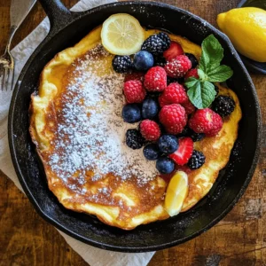 Imagine waking up on a lazy weekend morning, the sun streaming through the kitchen window, and the enticing aroma of a freshly baked pancake wafting through the air. This is the magic of the Fluffy Baked German Pancake, a delightful breakfast that not only satisfies your taste buds but also brings a touch of elegance to your morning routine. German pancakes, often referred to as Dutch babies, have a unique cultural significance, originating from the culinary traditions of Germany and gaining popularity in various forms across the globe.