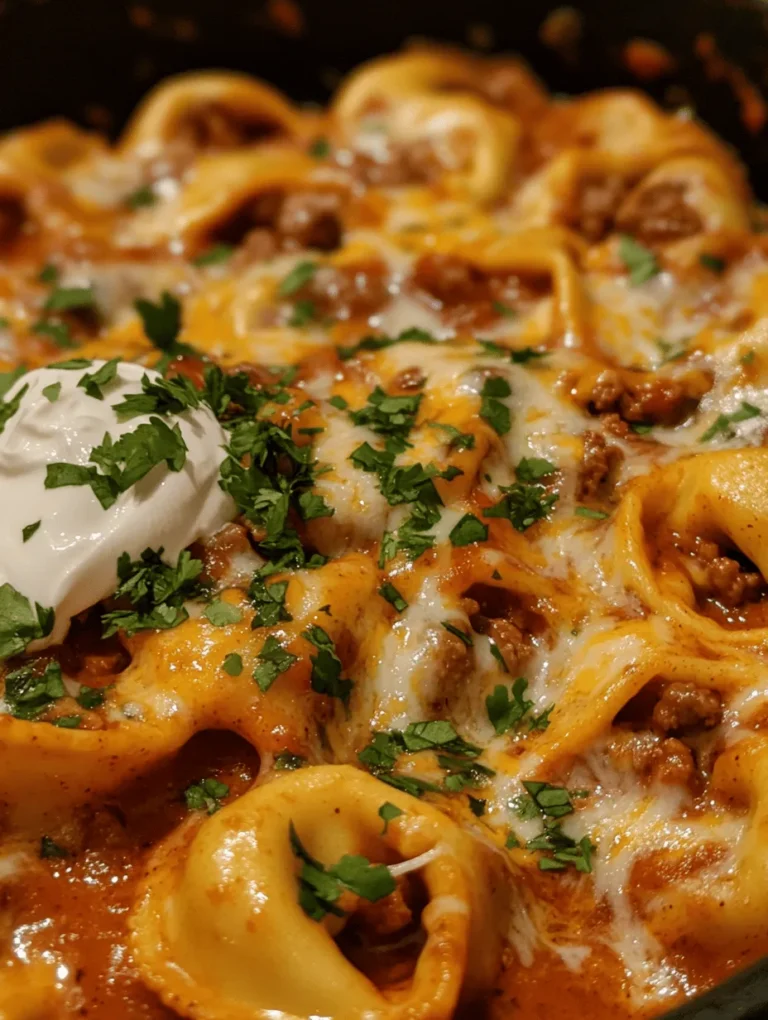 Cheesy Beef Enchilada Tortellini stands out as a fusion dish that combines the best elements of Italian and Mexican cuisines. The idea of marrying these two culinary worlds is not merely a trend; it's a celebration of flavors that transcends traditional boundaries. The creamy, cheesy tortellini serves as the perfect canvas for the bold and spicy notes of enchilada sauce, creating a dish that is rich in flavor yet comforting in its familiarity. This fusion appeals to those who appreciate both cuisines, allowing them to indulge in their favorites without having to choose.