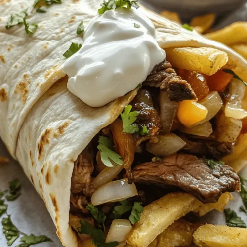 If you’re on the hunt for a dish that combines the savory comfort of steak, the creamy goodness of cheese, and the satisfying crunch of crispy fries, look no further than Steak & Cheese Dirty Fry Burritos. This delightful fusion dish has been making waves in the culinary world, captivating food enthusiasts with its unique flavor combination and hearty texture. The burrito trend has skyrocketed in popularity as more people seek out exciting and satisfying meals that pack a punch in both taste and presentation. At the intersection of classic comfort food and innovative cuisine, Steak & Cheese Dirty Fry Burritos are poised to become a favorite in your kitchen.