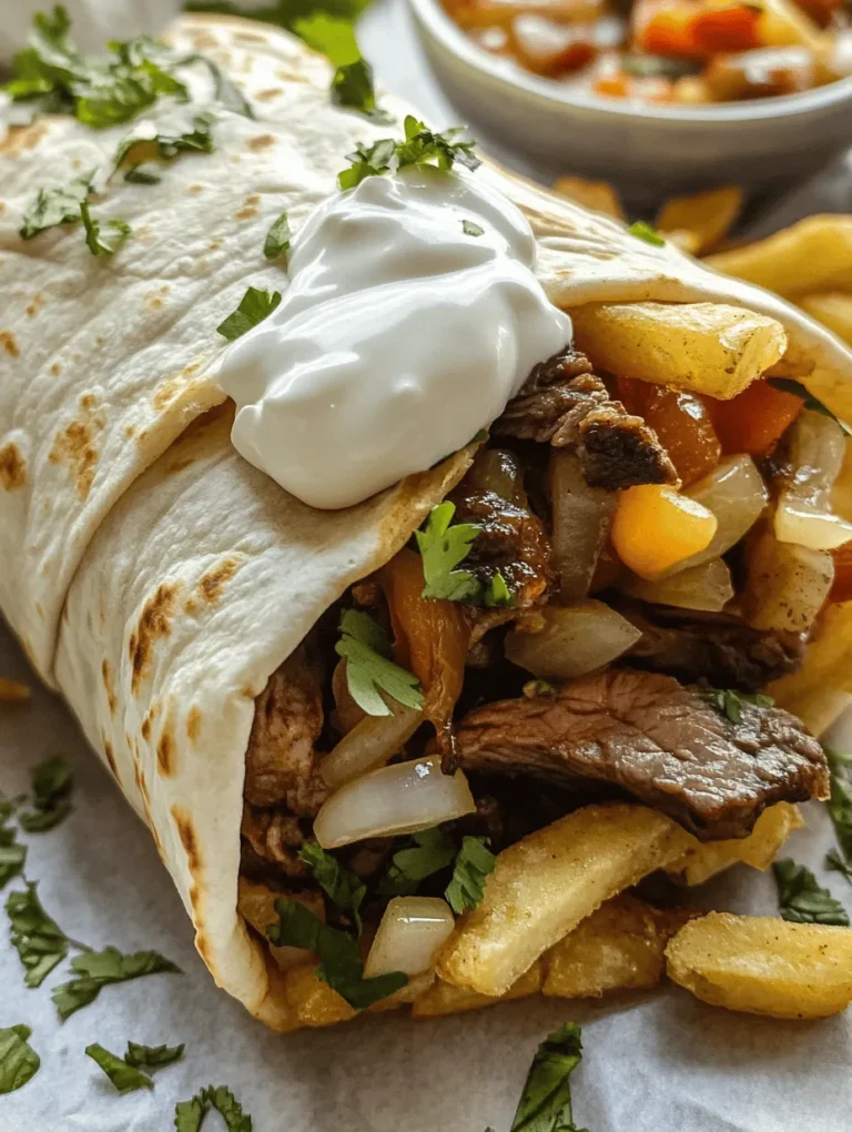 If you’re on the hunt for a dish that combines the savory comfort of steak, the creamy goodness of cheese, and the satisfying crunch of crispy fries, look no further than Steak & Cheese Dirty Fry Burritos. This delightful fusion dish has been making waves in the culinary world, captivating food enthusiasts with its unique flavor combination and hearty texture. The burrito trend has skyrocketed in popularity as more people seek out exciting and satisfying meals that pack a punch in both taste and presentation. At the intersection of classic comfort food and innovative cuisine, Steak & Cheese Dirty Fry Burritos are poised to become a favorite in your kitchen.