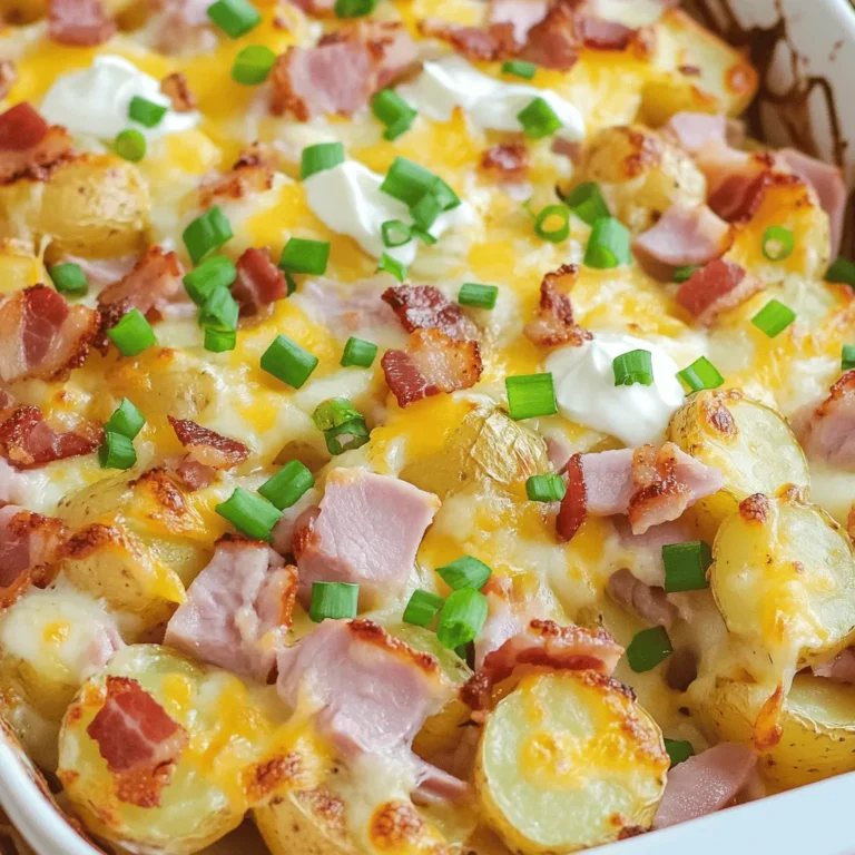 When it comes to comfort food, few dishes can rival the heartwarming appeal of Sizzling Ham & Bacon Cheesy Potatoes. This delectable dish embodies everything we love about comfort food: it’s rich, savory, and utterly satisfying. Perfect for family gatherings, potlucks, or even a quick weeknight dinner, these cheesy potatoes are a guaranteed crowd-pleaser. With layers of flavor from crispy bacon, savory ham, and a luscious cheese blend, this dish is an indulgence that you’ll want to make again and again.