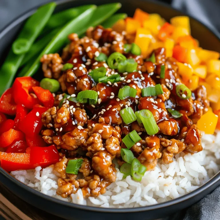 In today's fast-paced world, busy schedules often lead to the pursuit of meals that are not only quick to prepare but also packed with vibrant flavors and essential nutrients. Enter the Firecracker Ground Chicken Bowl—a dish that encapsulates the essence of convenience without compromising taste or health. This culinary delight features a harmonious blend of savory ground chicken, crisp vegetables, and fluffy rice, all drizzled with a spicy, sweet sauce that ignites the palate.