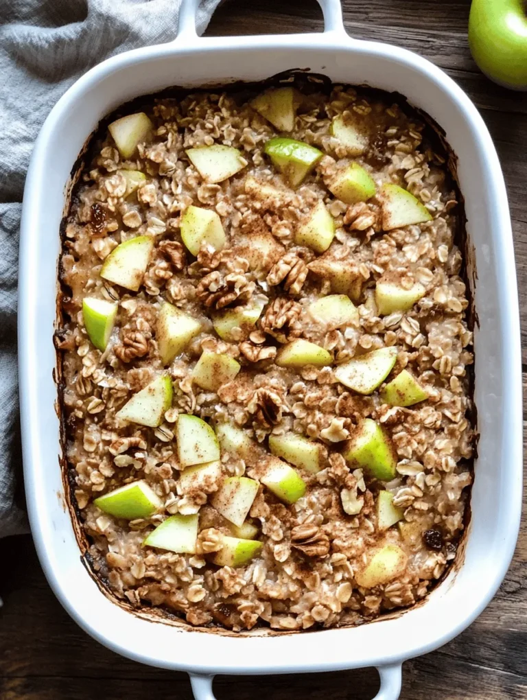 In today's fast-paced world, the importance of a nourishing breakfast cannot be overstated. Breakfast is often hailed as the most important meal of the day, providing the essential fuel needed to kickstart our metabolism and keep our energy levels steady throughout the morning. However, many people struggle to find healthy breakfast options that are both delicious and satisfying. Enter the Healthy Apple Oatmeal Breakfast Bake – a wholesome, hearty dish that checks all the boxes for a nutritious morning meal.