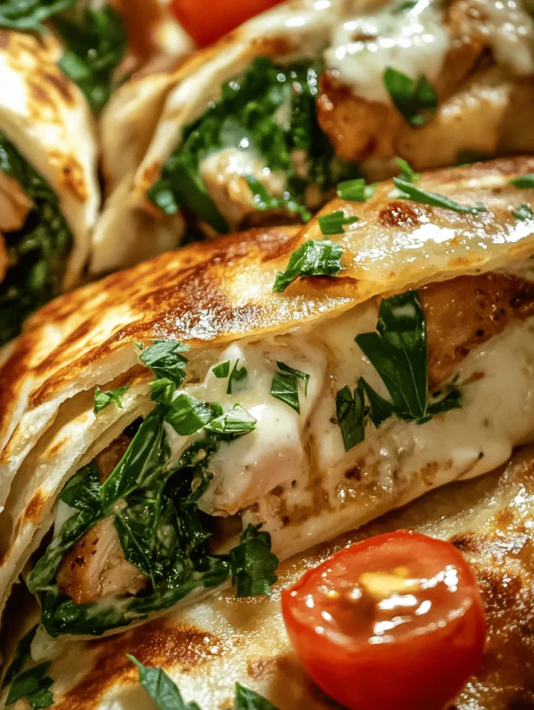 Wraps have become a popular meal option for many, offering a perfect blend of convenience and flavor. Whether you're looking for a quick lunch, a satisfying dinner, or a party platter, wraps cater to all occasions. They are easy to hold, customizable, and can be packed with nutritious ingredients. Among the many varieties, Cheesy Garlic Chicken Wraps stand out for their irresistible combination of flavors and textures. Imagine tender chicken marinated in aromatic garlic, enveloped in gooey cheese, and wrapped in a soft tortilla—this dish is sure to delight your taste buds.
