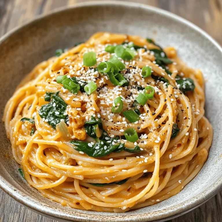 In a culinary world where fusion is the name of the game, the Creamy Korean Ssamjang Pasta stands out as a delightful and unexpected combination of flavors. This dish marries the comforting essence of traditional pasta with the bold, savory notes of Korean cuisine, creating a meal that is both familiar and refreshingly unique. Imagine the creaminess of a classic pasta dish enhanced by the rich, umami-packed profile of Ssamjang, a traditional Korean dipping sauce. This recipe not only delivers a burst of flavor but also offers a quick and satisfying option for weeknight dinners, making it an excellent choice for those busy evenings when you crave something special without spending hours in the kitchen.
