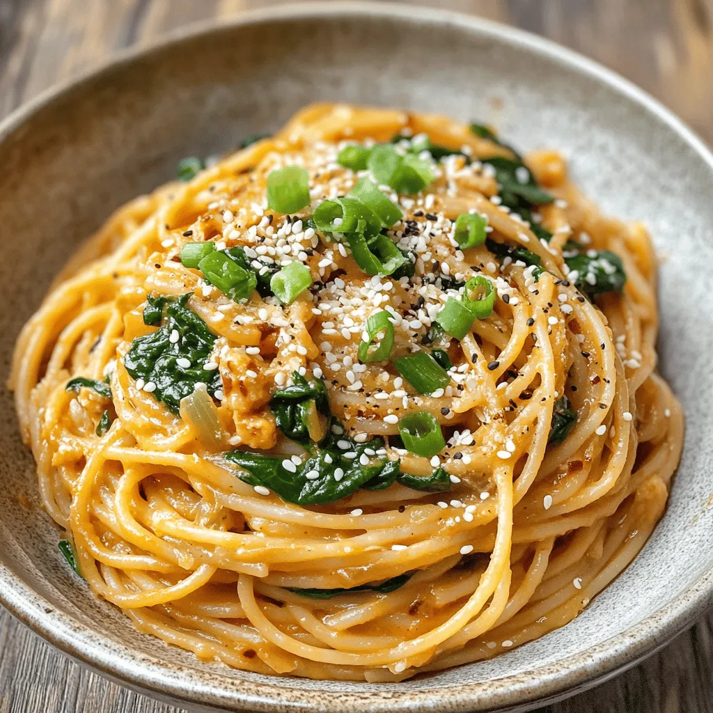 In a culinary world where fusion is the name of the game, the Creamy Korean Ssamjang Pasta stands out as a delightful and unexpected combination of flavors. This dish marries the comforting essence of traditional pasta with the bold, savory notes of Korean cuisine, creating a meal that is both familiar and refreshingly unique. Imagine the creaminess of a classic pasta dish enhanced by the rich, umami-packed profile of Ssamjang, a traditional Korean dipping sauce. This recipe not only delivers a burst of flavor but also offers a quick and satisfying option for weeknight dinners, making it an excellent choice for those busy evenings when you crave something special without spending hours in the kitchen.