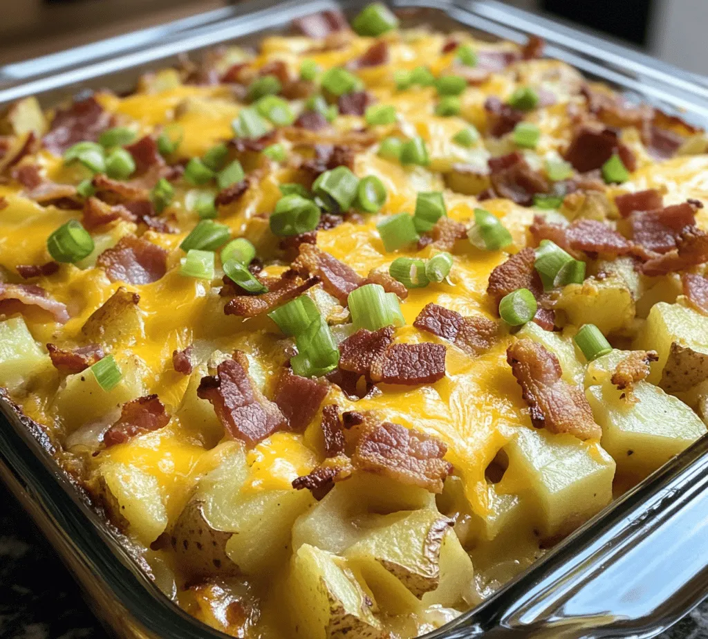 In the realm of breakfast dishes, few can rival the allure of a Cheesy Bacon Potato Breakfast Casserole. This hearty and satisfying recipe not only combines the rich flavors of crispy bacon and creamy cheese but also embraces the comforting texture of tender potatoes. Perfect for family gatherings, brunch with friends, or a cozy weekend breakfast, this casserole is a versatile dish that promises to please a crowd. With simple ingredients and straightforward preparation, it's an ideal choice for both novice cooks and seasoned chefs alike.