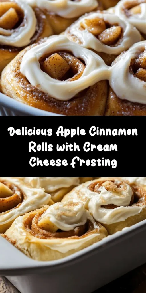 Indulge in the deliciousness of homemade apple cinnamon rolls topped with creamy frosting! This recipe combines fluffy dough with a sweet apple filling, featuring warm spices and optional nuts for added crunch. Perfect for breakfast or a cozy dessert, these rolls are easy to make and will fill your kitchen with mouthwatering aromas. With a total time of 2 hours and 30 minutes, your family will love enjoying these soft, gooey treats fresh from the oven.
