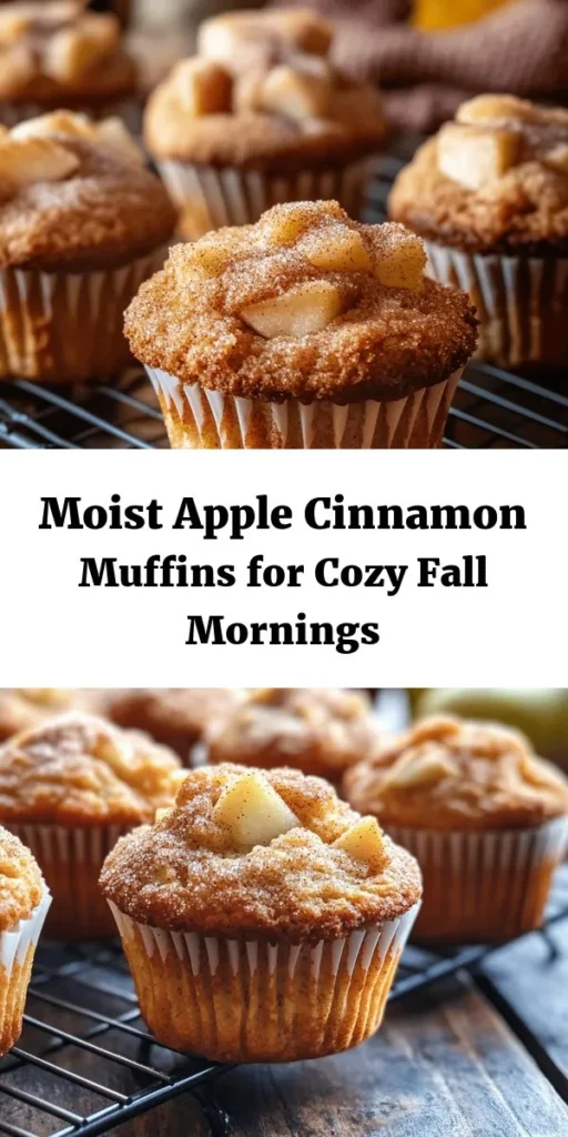Get ready for fall with these irresistibly moist Apple Cinnamon Muffins! Packed with fresh diced apples and warm spices, this recipe is perfect for cozy mornings or festive gatherings. With a quick prep time of just 15 minutes, you'll have 12 delicious muffins baked to perfection in no time. Enjoy them warm or at room temperature, and don’t forget to sprinkle a cinnamon-sugar topping for an extra touch of sweetness. Happy baking!