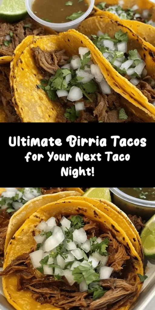 Indulge in the deliciousness of homemade Birria Tacos! These mouthwatering tacos feature tender, slow-cooked beef chuck roast and shanks infused with a rich blend of spices, guajillo and ancho chiles for that perfect kick. Serve them in crispy corn tortillas topped with chopped onions, fresh cilantro, and tangy lime wedges. Perfect for family gatherings or a cozy dinner, these tacos are sure to impress. Get ready to dip and enjoy!
